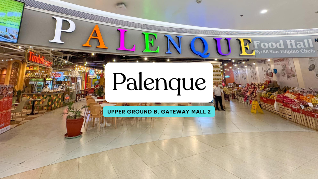 Christmas party venue for large groups at the Food Hall by all star Filipino chefs at Palenque, Upper Ground B of Gateway Mall 2.